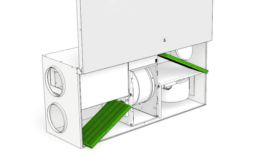 Byte av filter, högerhänt