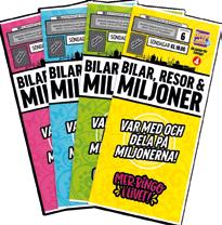 Reumatikerförbundet Mjölby Skänninge Stöd och vinn med BingoLotto Bli en av säsongens vinnare! Spela BingoLotto på söndagarna i TV4.