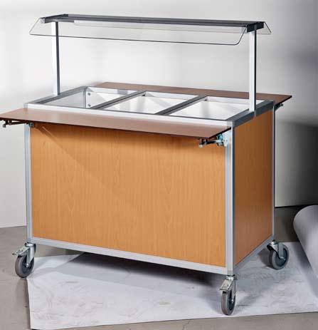 Klampi kylvagn Bilden visar kylvagn WI 2051. KLAMPI Mycket funktion per krona. Ypperligt materialval borgar för en lång livslängd. i naturelox. aluminiumrör med vita laminatfyllningar.