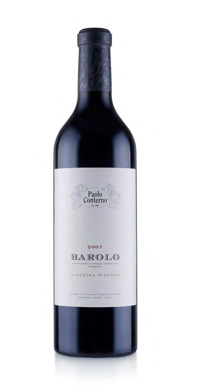 BAROLO D.O.C.G. GINESTRA RISERVA Vines and training: 100% Nebbiolo - Michet and mainly Lampia sub-varieties. Guyot counter-espalier training system. Growing location: Monforte d Alba (CN).