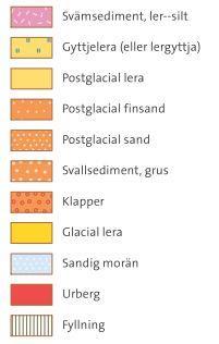 För norra delen av undersökningsområdet är troligen pålgrundläggning att föredra då leran troligtvis kommer sätta sig.