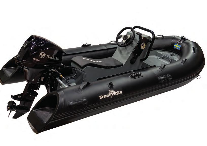 GreatWhite RIB330A Aluminium Sport 2-sits ergonomiskt jockeysäte med dyna och