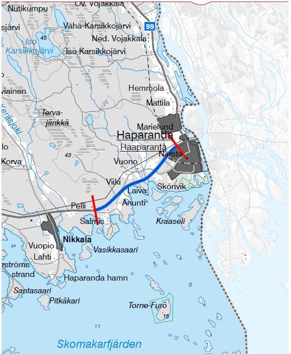 E4 Salmis - Haparanda, VSN207 Infoga diagram, figur eller bild här 1.