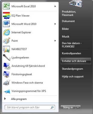 1. Installera Skrivare. 1. Se ALLTID till att din dator har de senaste uppdateringarna ifrån Microsoft.