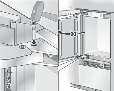 Installation Side panels If one side of the appliance is visible, a side panel must be used.