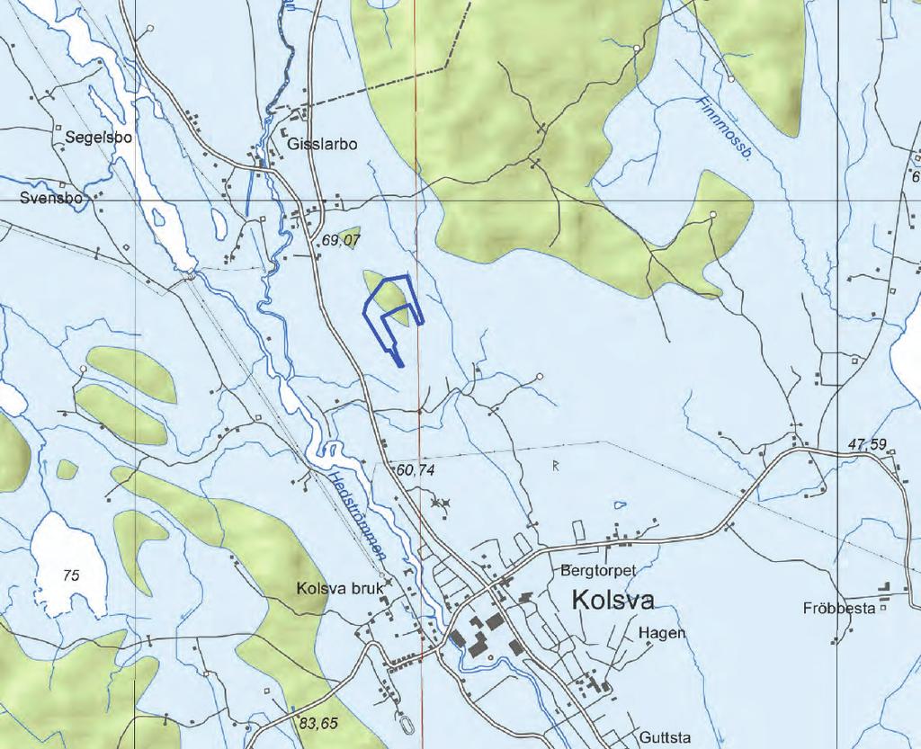 Figur 7: Kartan visar förhållandet mellan land och hav för cirka 9000 