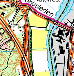 Figur 1.1 Undersökningsområdets ungefärliga läge i centrala Bohus.
