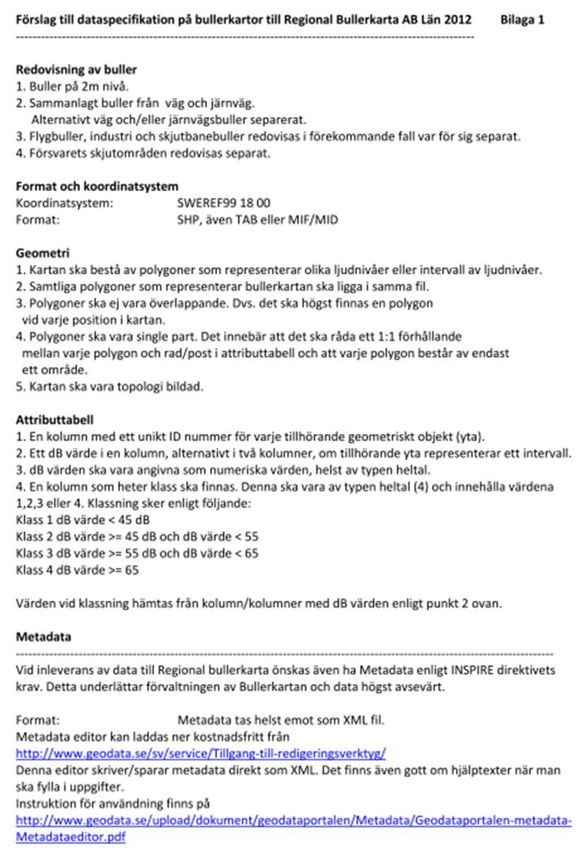 Bilaga 4 Format på resultatdata Förslag till dataspecifikation från