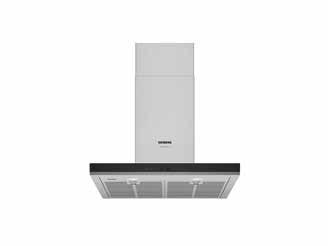LF98BIR55 Maxkapacitet: 867 m³/h Ljudnivå min/max hastighet: 44/54 db Styrs med touchcontrol iqdrive extra tyst och energibesparande motor LED-belysning med softlight och dimmer Justerbar