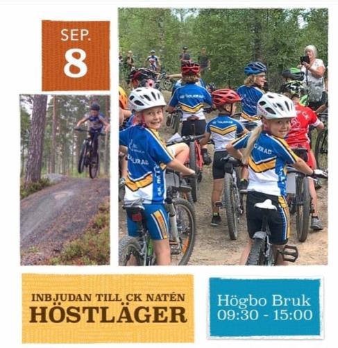 9 Dagsläger på Högbobruk med god uppslutning, mycket cykel och tips & trix av Anton Olstam Oktober Säsongsavslutning 14:e oktober med prisutdelning och