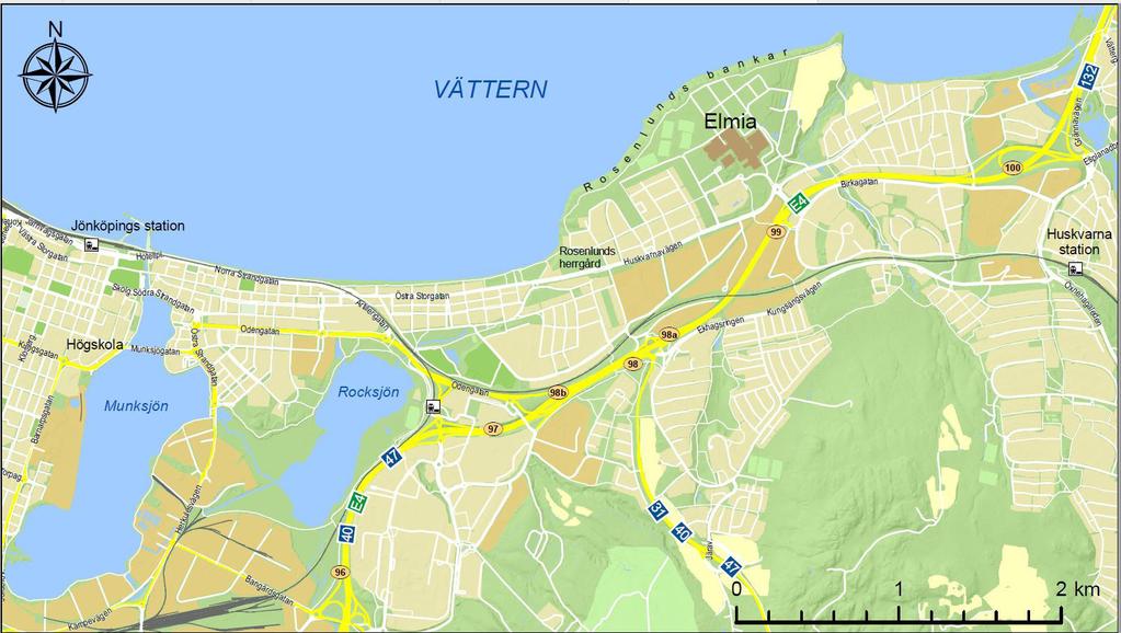 Till Herrgården är det en promenad längs Rosenlunds bankar på ca 1,5 km och det tar ca 25