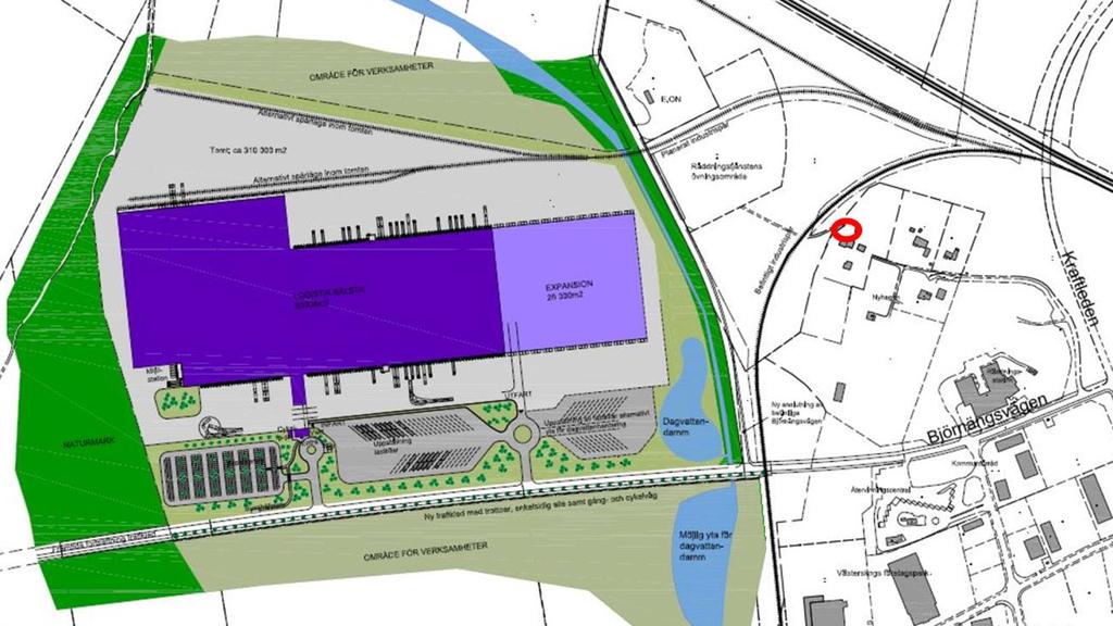 2013-06-14 2015-05-08 Åtgärder med avseende på större vattensalamander, detaljplan för Kvarter nr 3 Logistik Bålsta i Håbo kommun Bakgrund Den aktuella detaljplanen omfattar planläggning av ca 30 ha