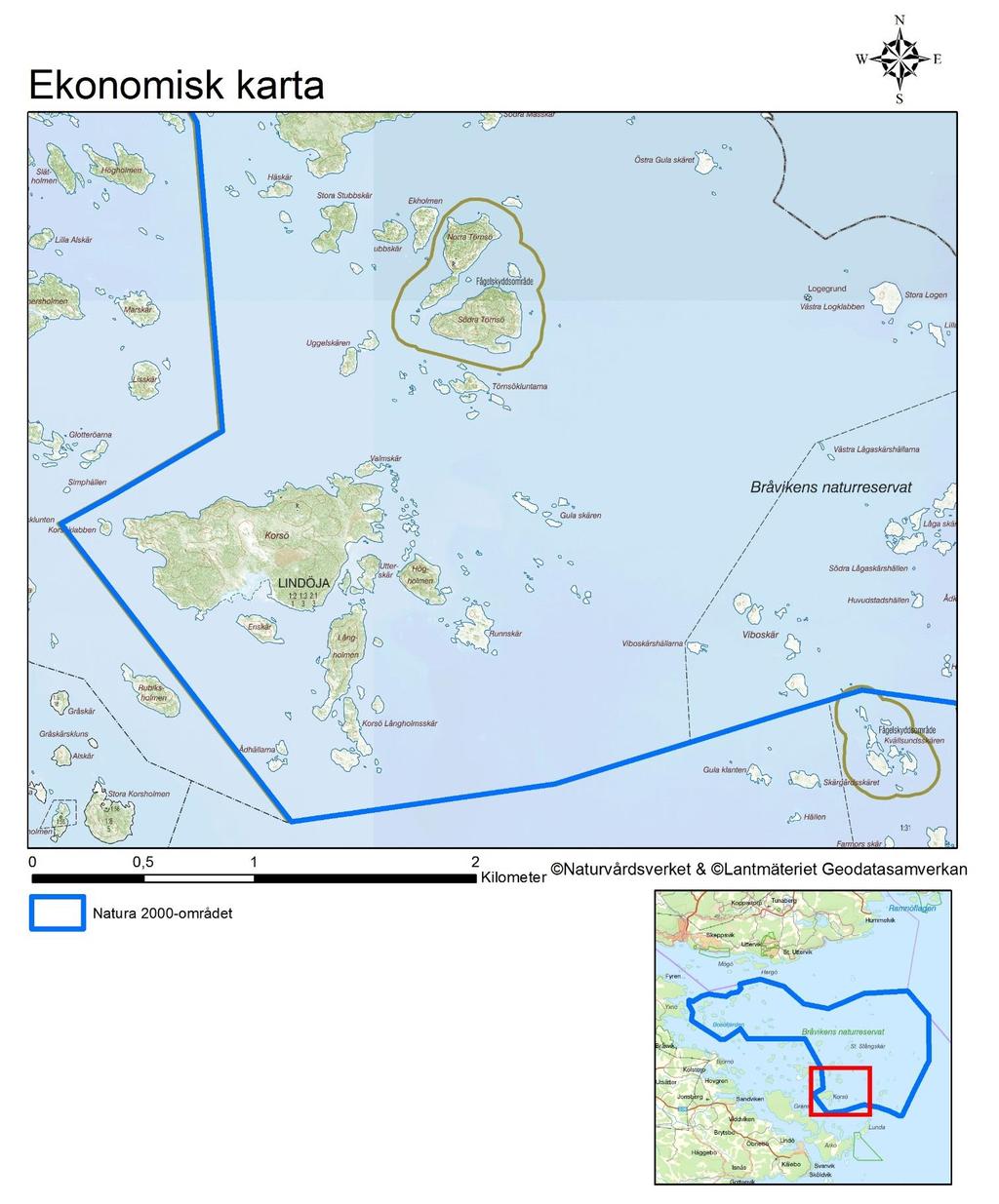 Natura 2000-område Natura 2000-kod Diarienummer Sida 54 av 83 Fastighetskartan över