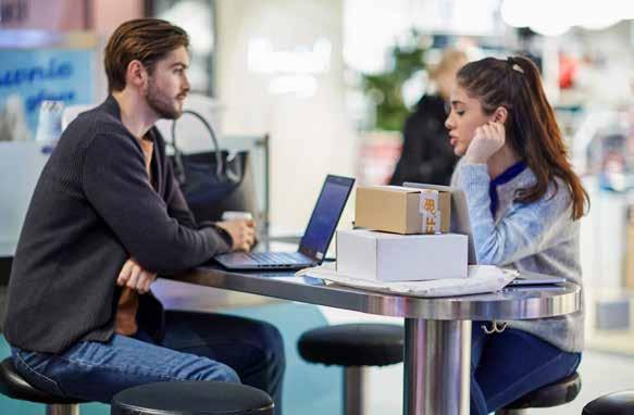 » E-handelns utveckling Topp 5 varor: Bas: Har e-handlat (månadssnitt helåret 2018) 1 Herrkläder 20 % 1 Damkläder 36 % 2 Böcker 18 % 2 Kosmetika 23 % 3 Datorer/datatillbehör 13 % 3 Apoteksvaror 23 %