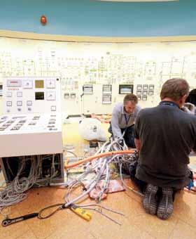 kontrollutrustning för turbinerna installerades,