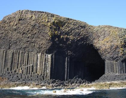 Pelarförklyftad basalt I vissa fall då