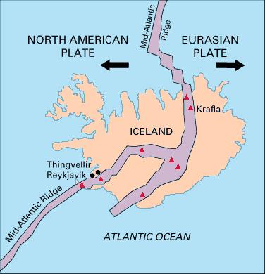 Exkursionsmålet Island ligger också på en hetfläck Island