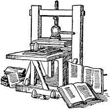 Boktryckarkonsten Böcker kom först till genom att munkar satt och skrev av andra böcker. De var därför dyra och väldigt sällsynta.