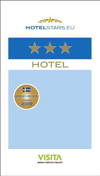 Hotellklassificeringen bygger på frivillighet och startade 2003. Grundkravet för att klassificeras enligt denna modell är att hotellet är medlem i Visita.