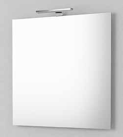 MED ARMATUR 80 Spegel med LED armatur Mått (BxHxD): 800x720x30/95 mm Pris: