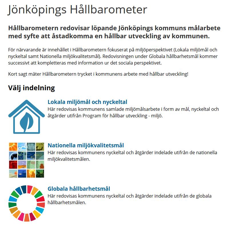 utvecklingen i kommunen, redovisa