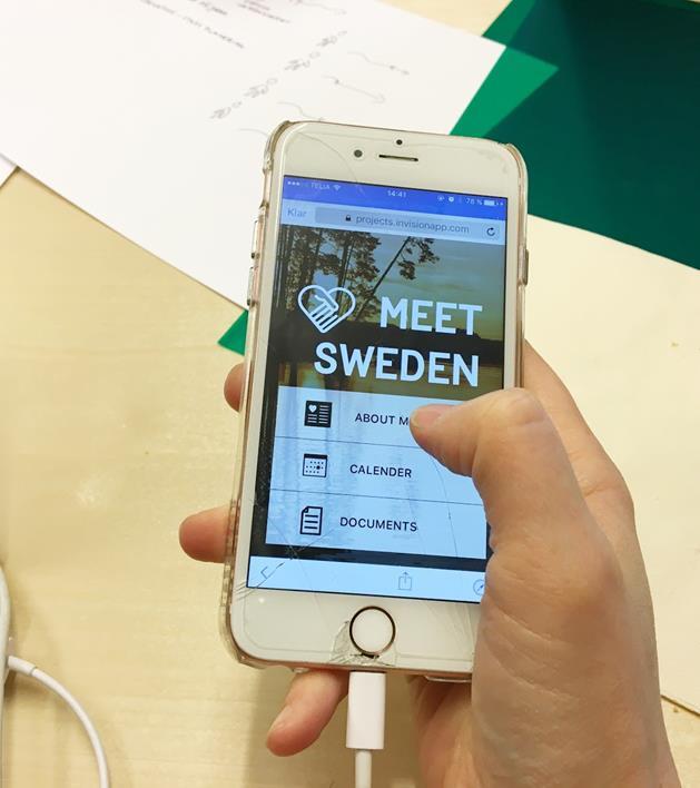 Projektexempel: Meet Sweden & Kollen - DIGITAL INNOVATION FÖR UNGA OCH SOCIALTJÄNSTEN En digital lösning som tagits fram och testas i medskapande processer för att hjälpa unga, nyanlända och