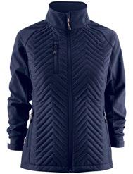 2019 MAC ONE 5 MAVERICK 2531047 / DAM 2521047 Hybridjacka. Softshell/ Quiltad jacka. Raglan ärm, sidopaneler och krage av softshell (tyg 1). Bål fram och bak av quiltat material (tyg 2).