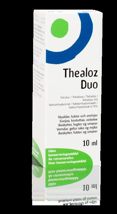 Används vid konjunktivit, blefarit, ögonallergi och MGD. Avlägsnar sekret, skorpor och hudavlagringar utan att orsaka irritation.