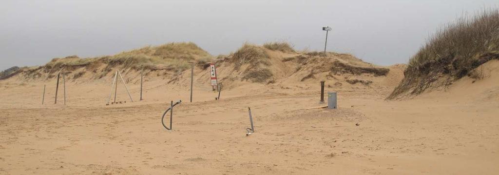 Viss sand/stenmjöl har lagts