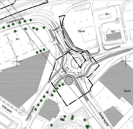Placering av torn C (illustration till detaljplan, samrådshandling) För Lindholmen ska detaljplanen bidra till en hållbar struktur och utveckling för Lindholmen som lever upp till Vision Älvstaden
