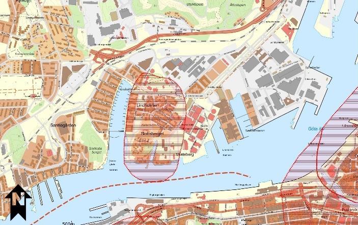 Det berättar genom bevarad bebyggelse och spår från varvsverksamheten om närheten mellan bostadsmiljö och arbetsplats. Det före detta varvet låg på plan mark och arbetarbebyggelsen på bergens höjder.