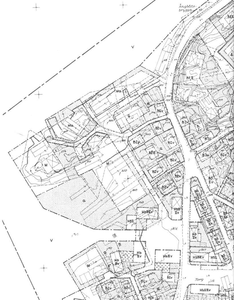 PLANERINGSFÖRUTSÄTTNINGAR 3.5 GÄLLANDE PLANER Gällande detaljplan är en byggnadsplan från 1961 och skiljer sig avsevärt mot Buskär i dagsläget gällande byggrätter och markanvändning (fig 6).