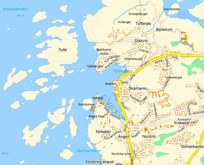 OMRÅDESBESKRIVNING 2 OMRÅDESBESKRIVNING Planområdet ligger i centrala Skärhamn på Tjörns västsida.