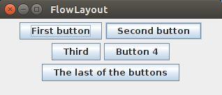 FlowLayout - exempel