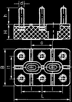 41E 95: AK 225/KB 2SL 56 36 11 20 20 15 25 M5 16 KV 2E 130: AK 230/KB 3SL 70 45 13 25 25 20 32 M6 17 KV 3E 180: AK 250/KB 6SL 95 60