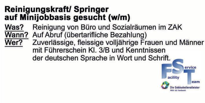 Erfolgreich werben!