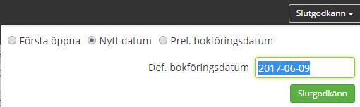 Funktionen slutgodkänn visas endast för användare med administratörsroll i arkivet. Gör en sökning på inkludera flöde.