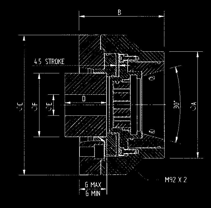 165 210 D 60 60 60 60 60 60 E max M70x2 M5x2 M5x2 M70x2 M5x2 M5x2 F 79 92 92 79 92 92 G max 44 44 64 44 44 64 G min 39,5 39,5 59,5 39,5