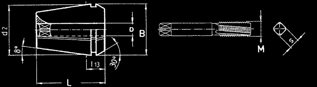 Spännhylsa med invändig fyrkant för gängtapp, ERC-M D S Artikel nr Artikel nr Artikel nr D S Artikel nr Artikel nr Artikel nr 3,5 2,7 ERC16M 03,5 ERC20M 03,5 ERC25M 03,5 3,5 2,7 ERC32M 03,5 4 3