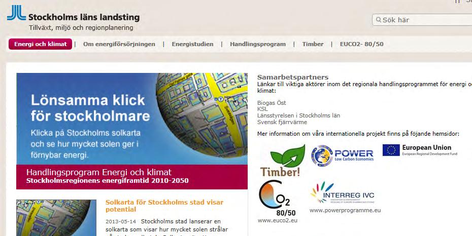 Framkomlighets- strategi i Stockholms stad Vad görs i regionen?