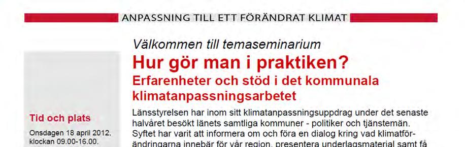 Databas om vatten och vattenkvalitet Regional miljöstrategi för