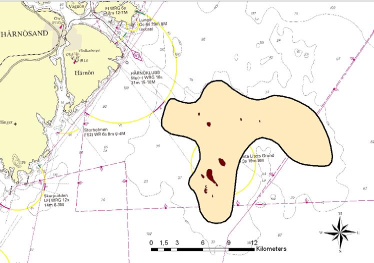 10 11. Karta 1110 (Sublittoral sandbank) 1170 (Rev) Länsstyrelsen Västernorrland.