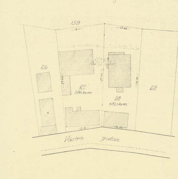 Planbeskrivning - Antagandehandling 2017-06-14 Fastighetsbildning För Fars Hatt 27 och Fars Hatt 28 fastställdes 1883-07-20, akt 1482K-99.