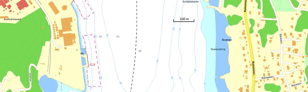 Isgående fartyg kan komma ha ett djupgående på upp till tre meter.