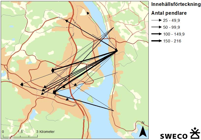Resandet idag Med tanke på att andelen dagbefolkning på Alnön är liten innebär det att pendlingen till och från Alnön är relativt enkelriktad.