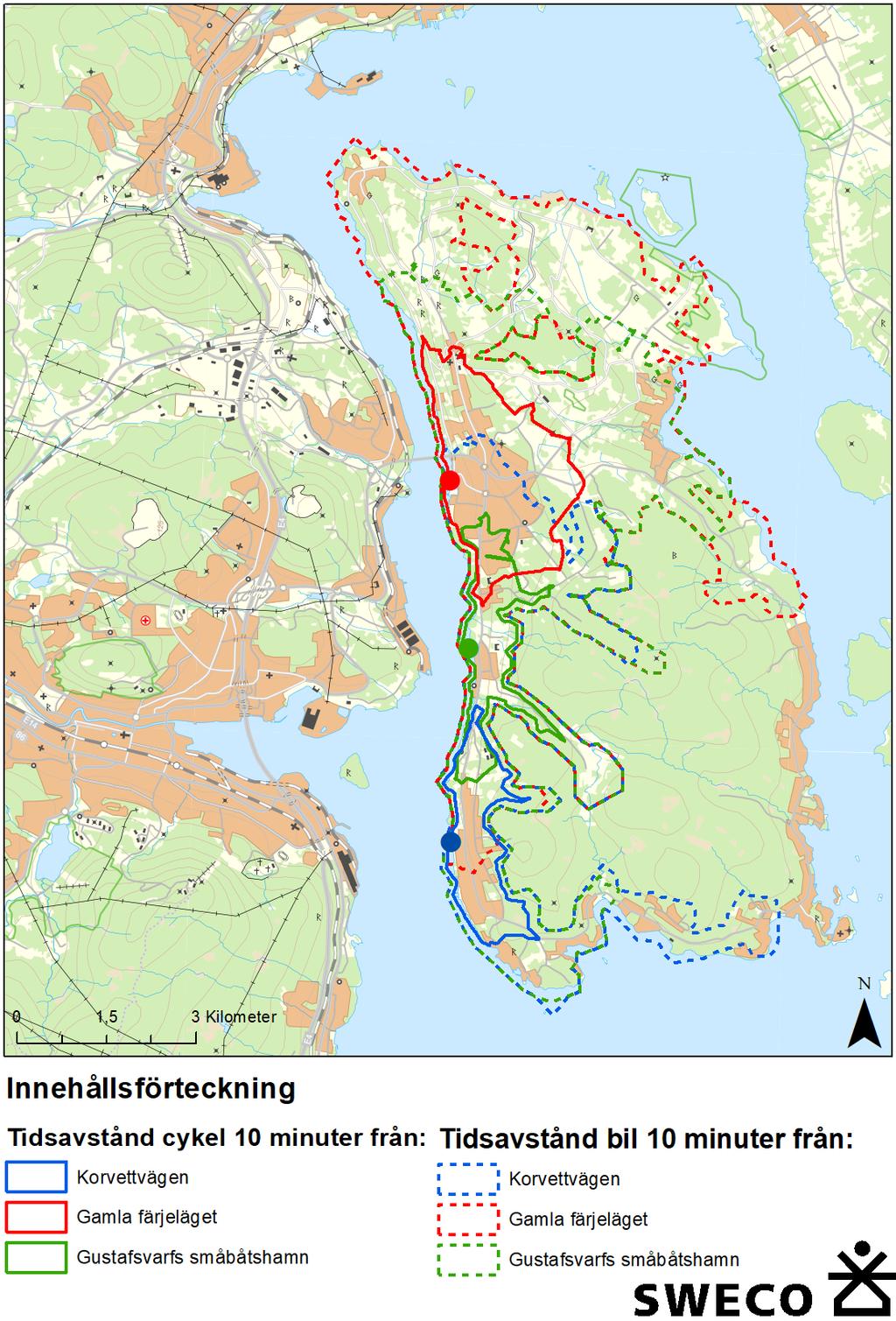 Figur 32: Tidsavstånd för de
