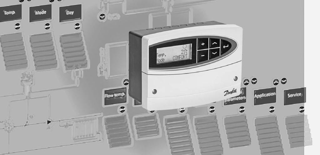 Instruktion ECL Comfort 110 Applikation 116 Reglering av konstant temperatur i