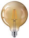 Klassisk Filamentlampa Filament LED Klassisk E7 LED-lampa 4 5 6 7 8 9 0 4 Lumen (lm) Lampform Klassisk filamentlampa DimTone 5,5W (40W) E7 DimTone A60 87-8 5,5 40 470 85 Ja 80 8W (60W) E7 DimTone A60