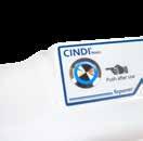 Vid köp av Cindi Basic medföljer långböj Ø110 mm 90, rengöringsborste, måttskiss, 100 st påsar, vindhuv, mejsel, o-ringar och extra säkringar.