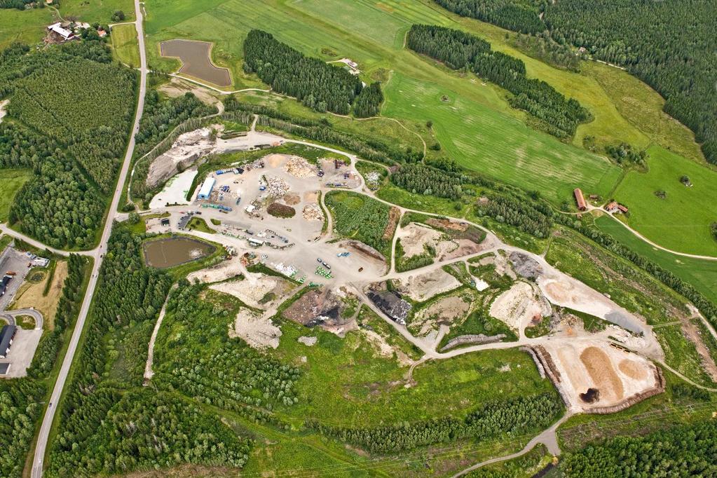 Tekniska verken Miljörapport 2012 Vika avfallsanläggning 2.3 Verksamhet Områdets utsträckning illustreras i Figur 3.
